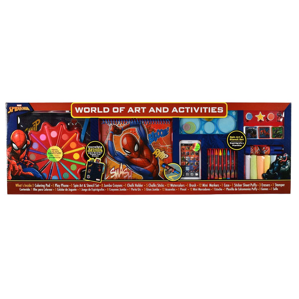 Set de arte y actividades spider man Berry Hip image number null