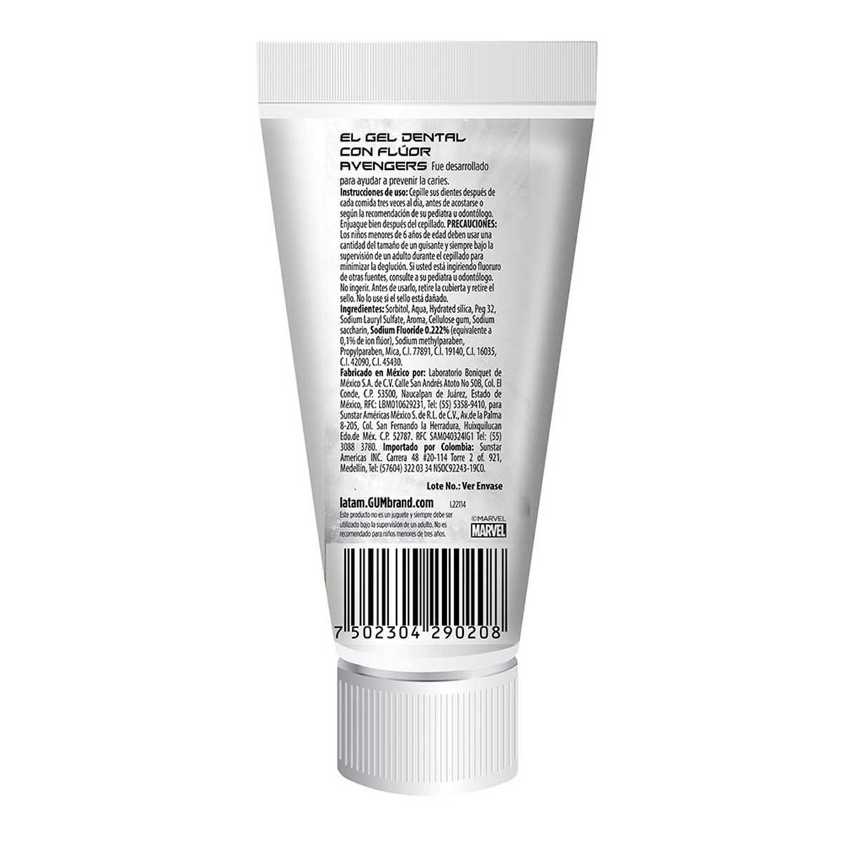 Gel Dental Avengers 75ml GUM image number null