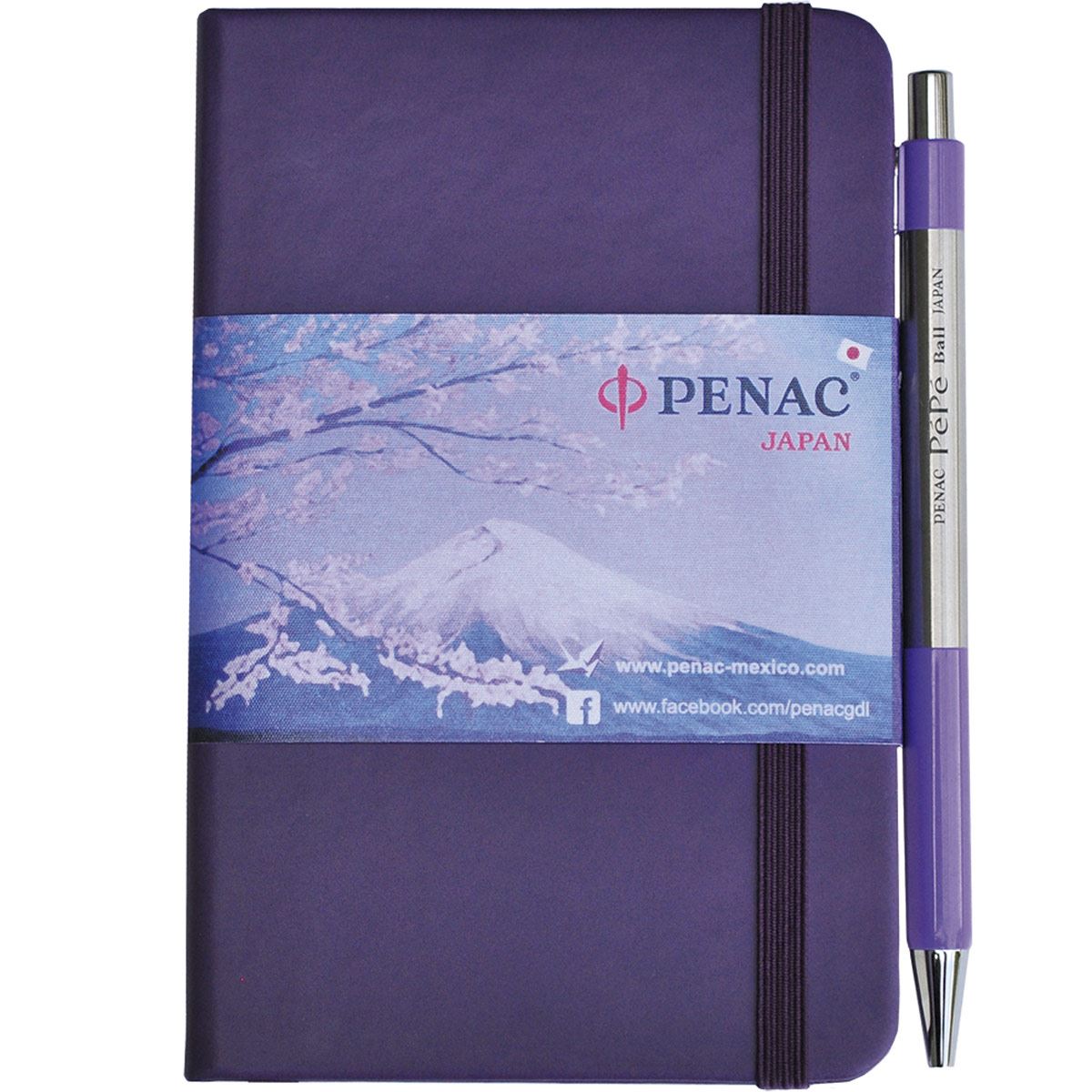 Kit bolígrafo Pepe + Libreta morado Penac image number null