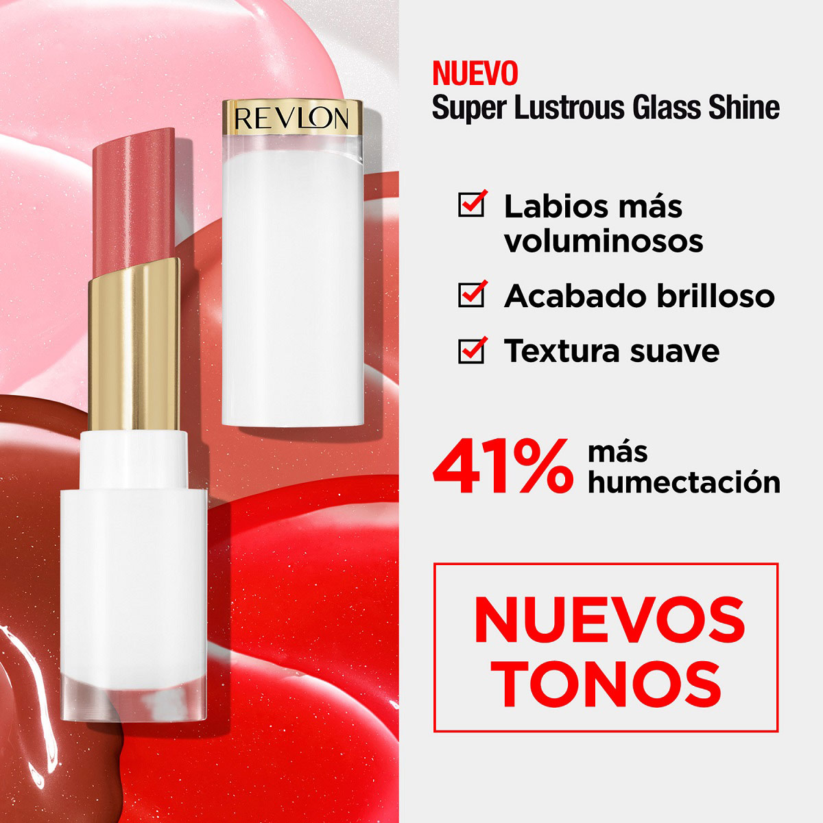 Revlon Brillo Labial Glass Shine White Packpink Flip image number null