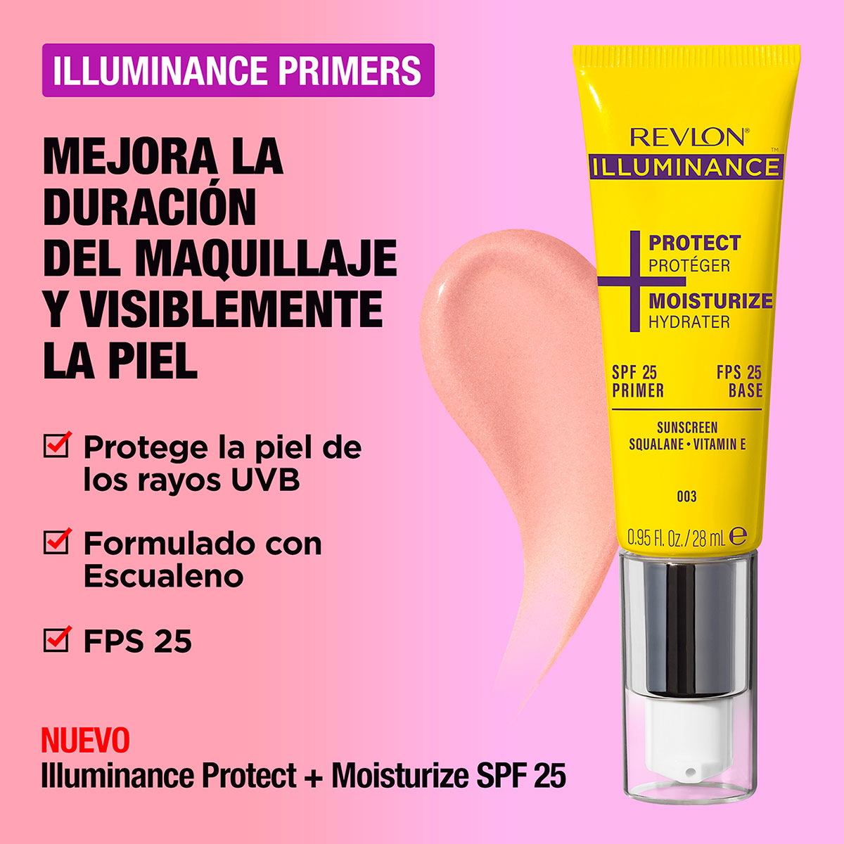 Primer Revlon Prebase Maquillaje Illuminance Moisturize + Protext Spf 25 image number null