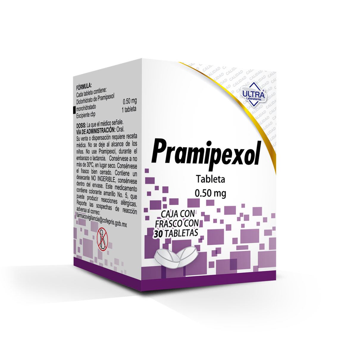 PRAMPEXOL 0.50 MG TAB 30       LGEN image number null
