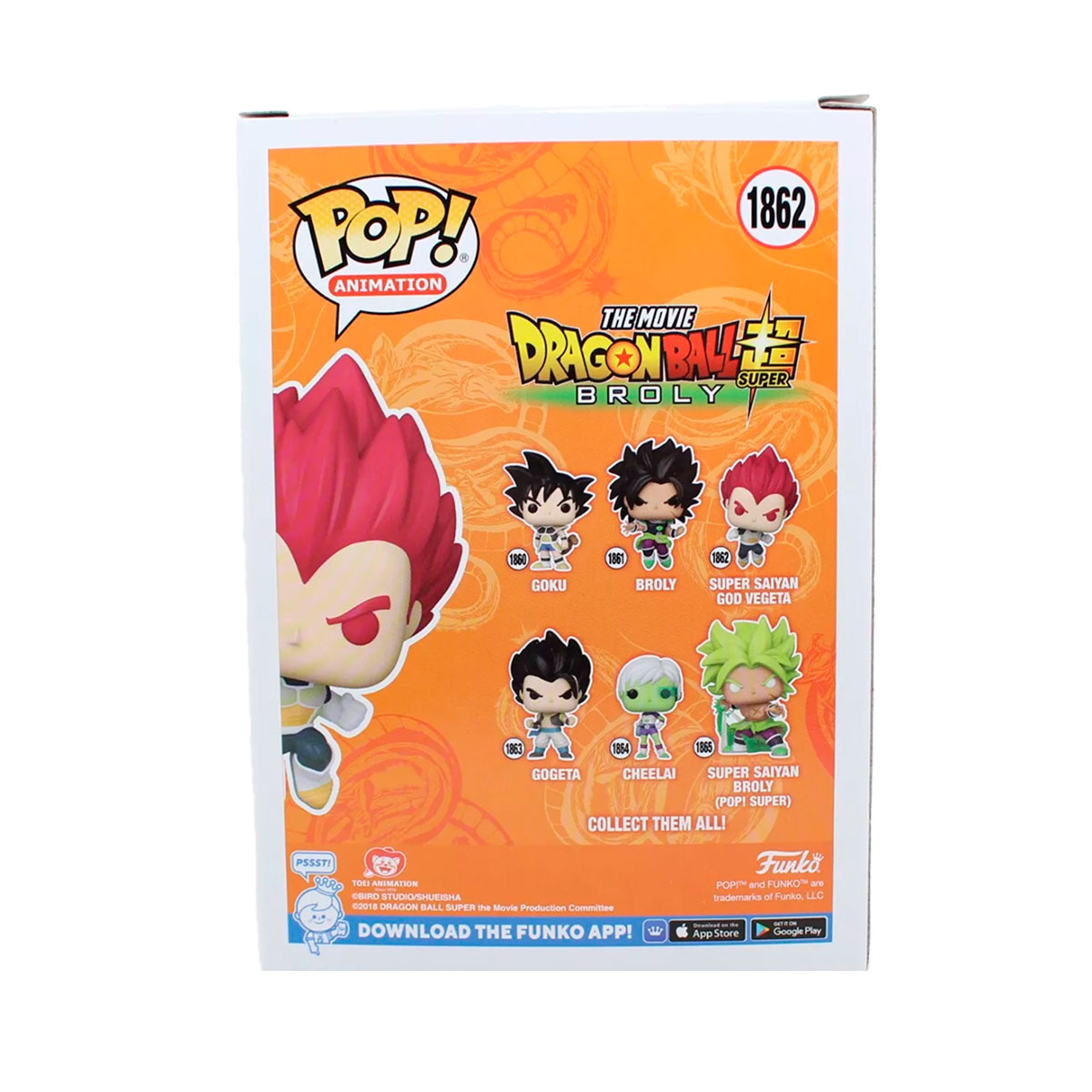 Funko Pop Animation Dragon Ball Super Broly Vegeta Super Saiyajin Dios image number null