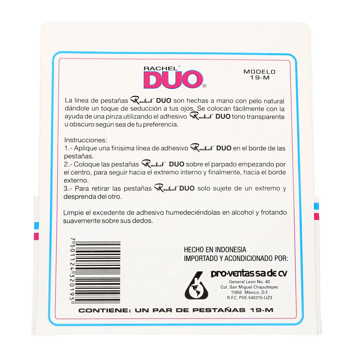 PESTANAS DUO RACHEL 19-M image number null