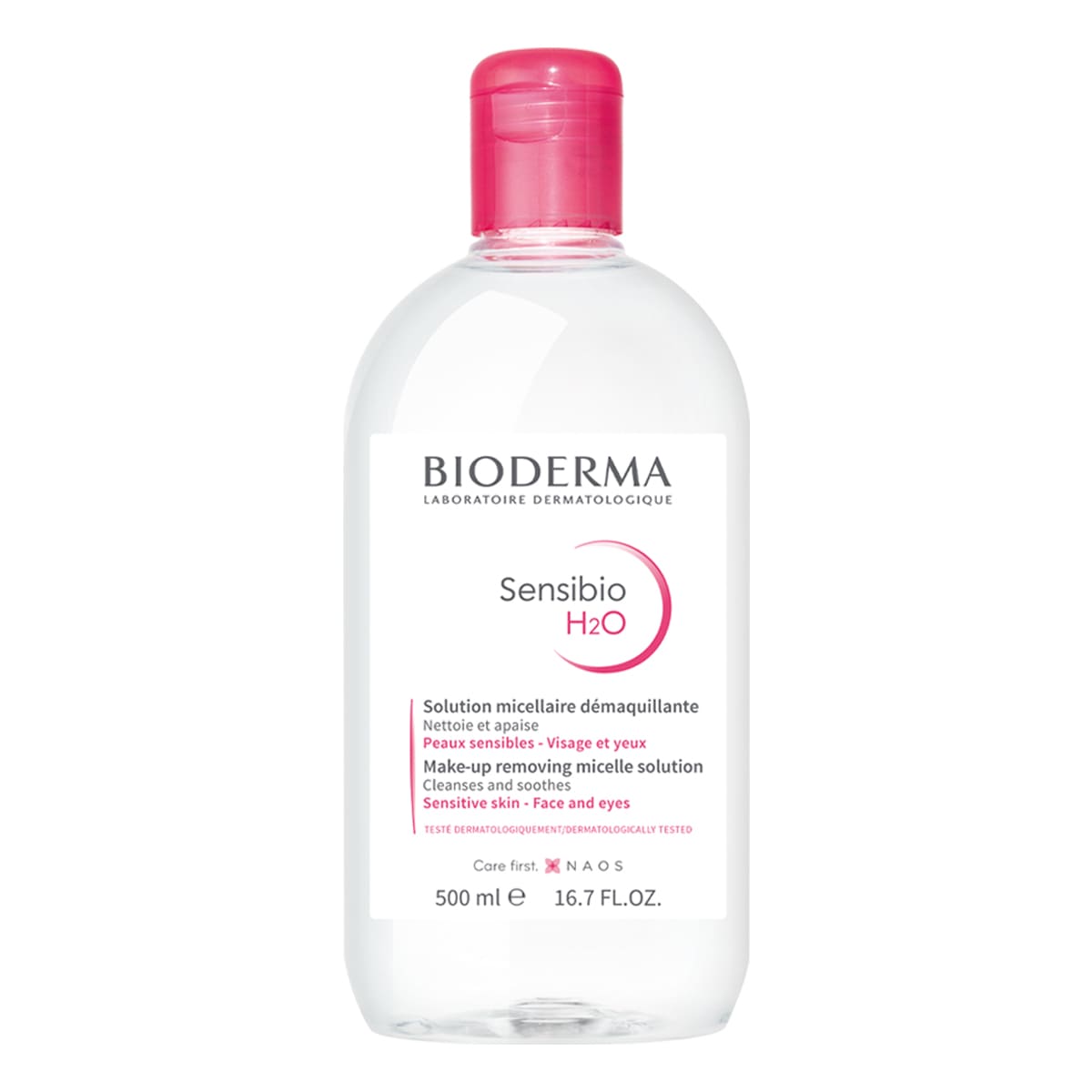 Bioderma Sensibio H2O Agua Micelar Desmaquillante para todo tipo de piel, 500 ml image number null