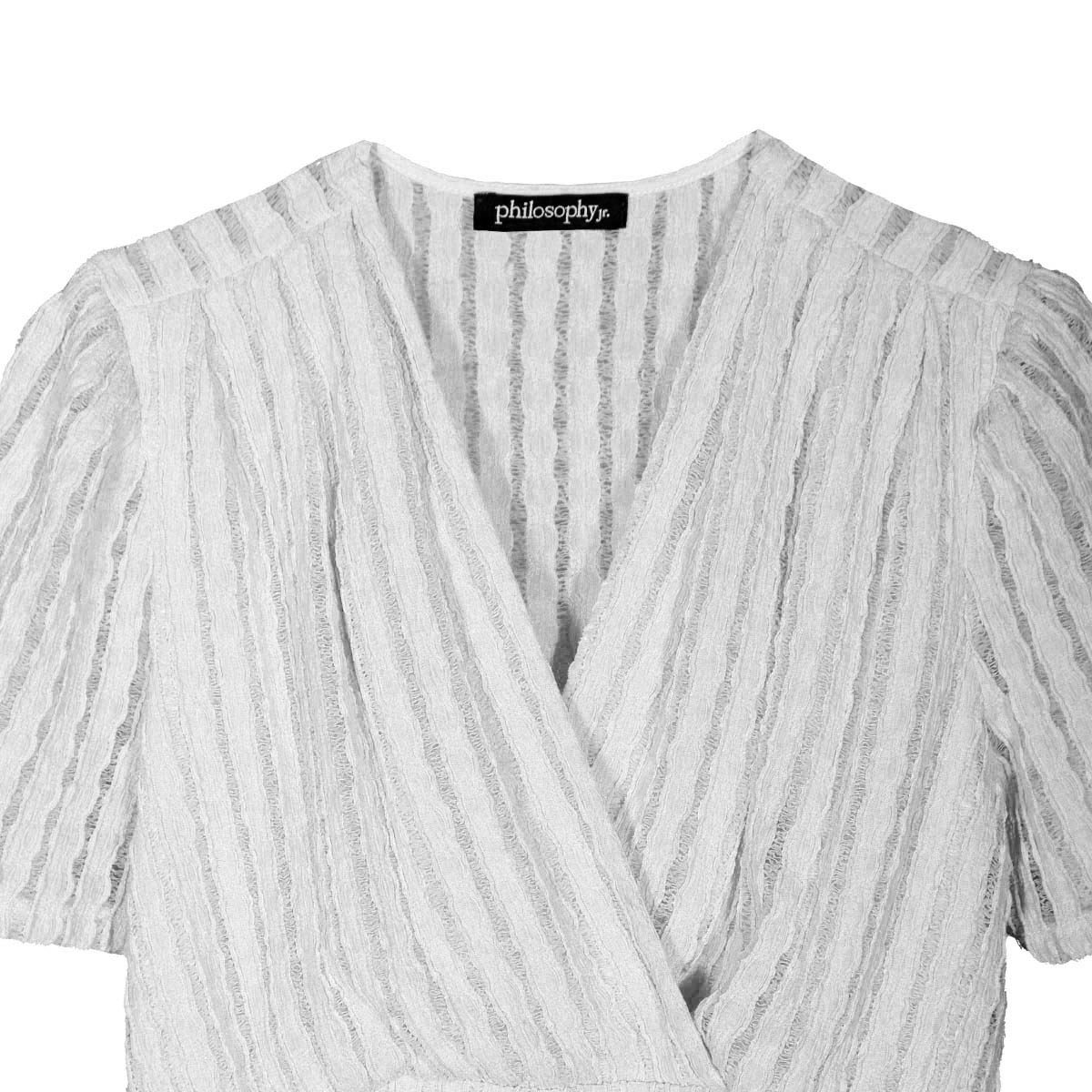 Blusa con Frente Cruzado Philosophy Talla Grande para Mujer image number null