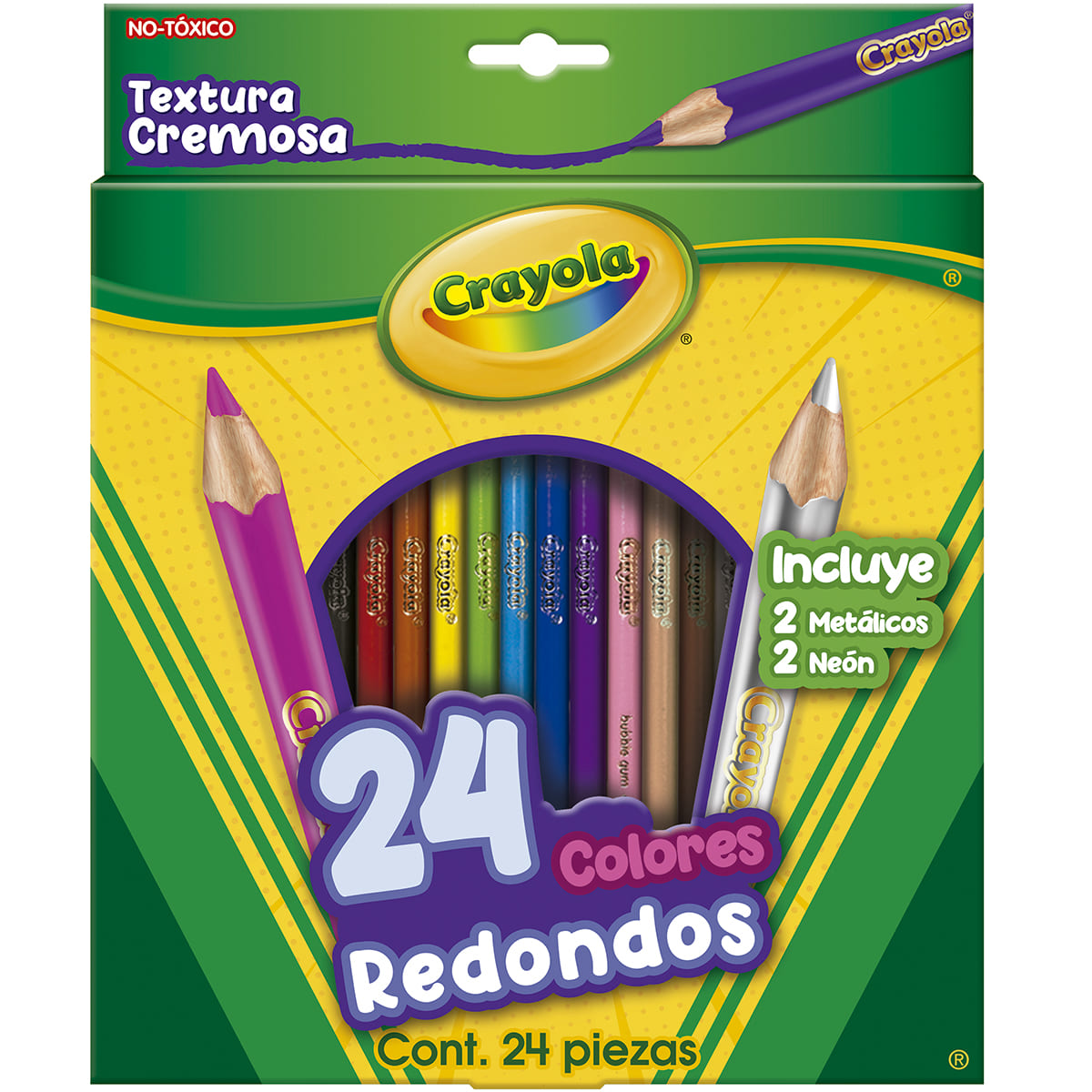 Set de 24 Colores CRAYOLA de Forma Redonda image number null