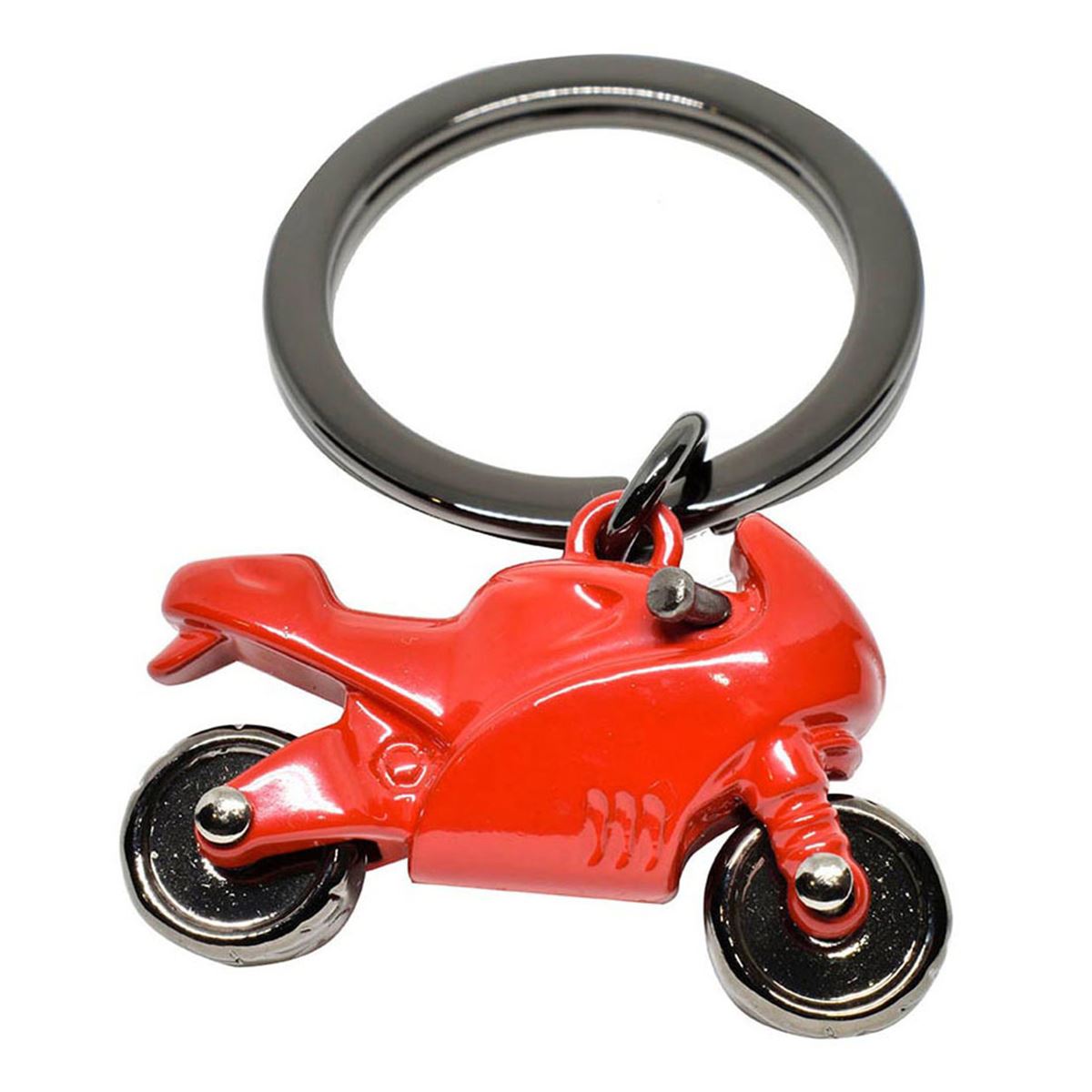 Llavero metálico moto roja 06-mt05 image number null