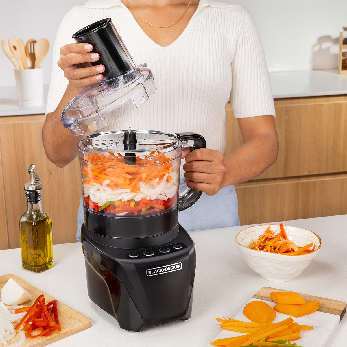 Black + Decker Procesador de Alimentos con Capacidad de 8 Tazas image number null