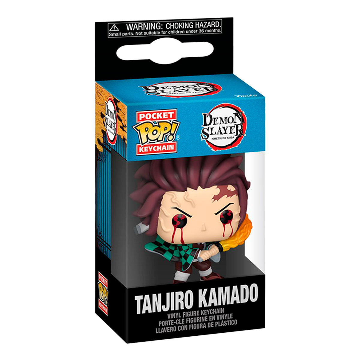 Funko Pop Keychain Demon Slayer Tanjiro Respiracion Solar Llavero image number null