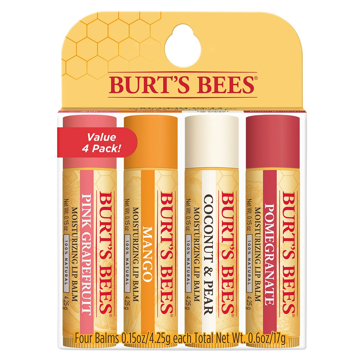 Balsamo Labial Super Fruit 4 Pack 15oz image number null