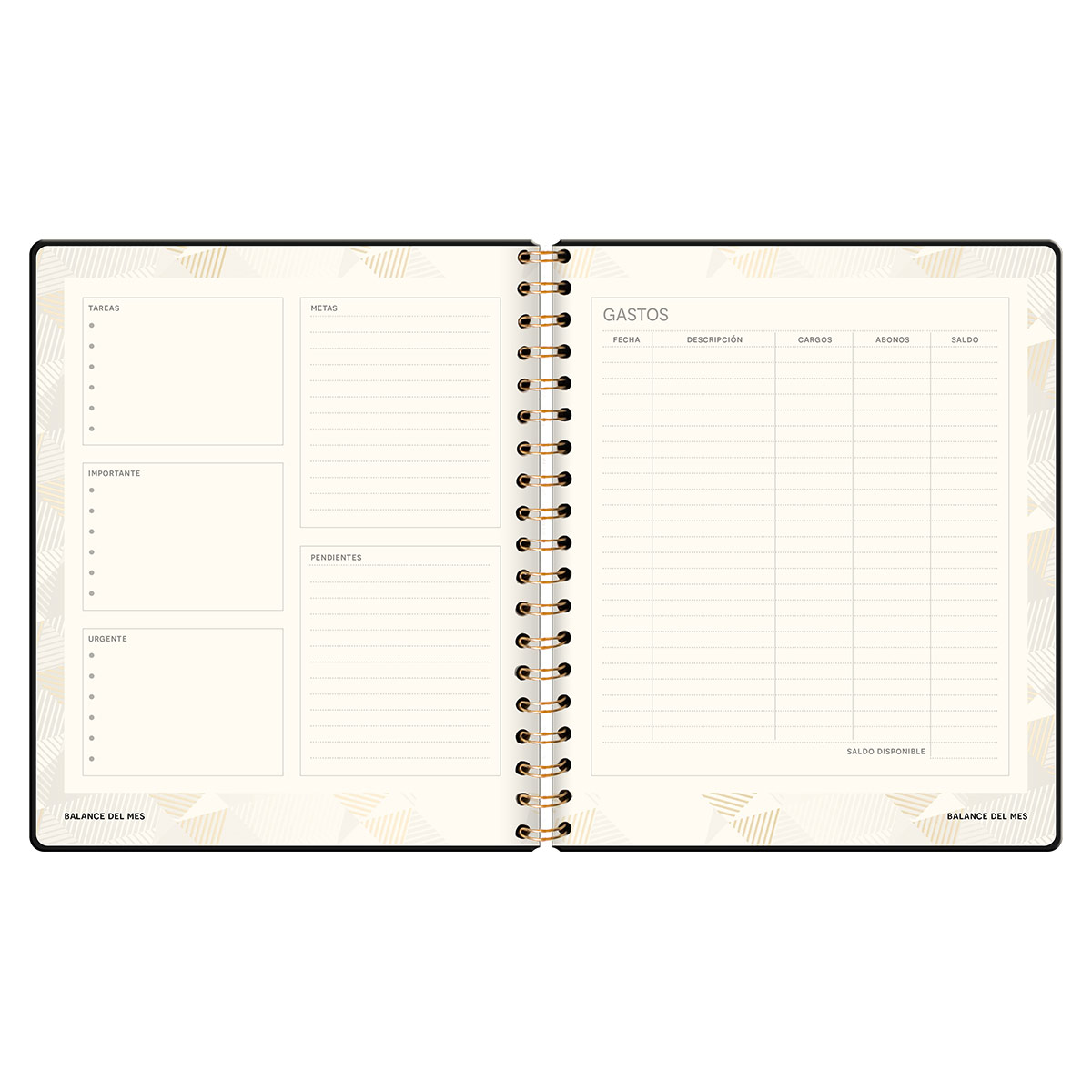 Agenda Diaria con Espiral Petróleo Premium Paper image number null