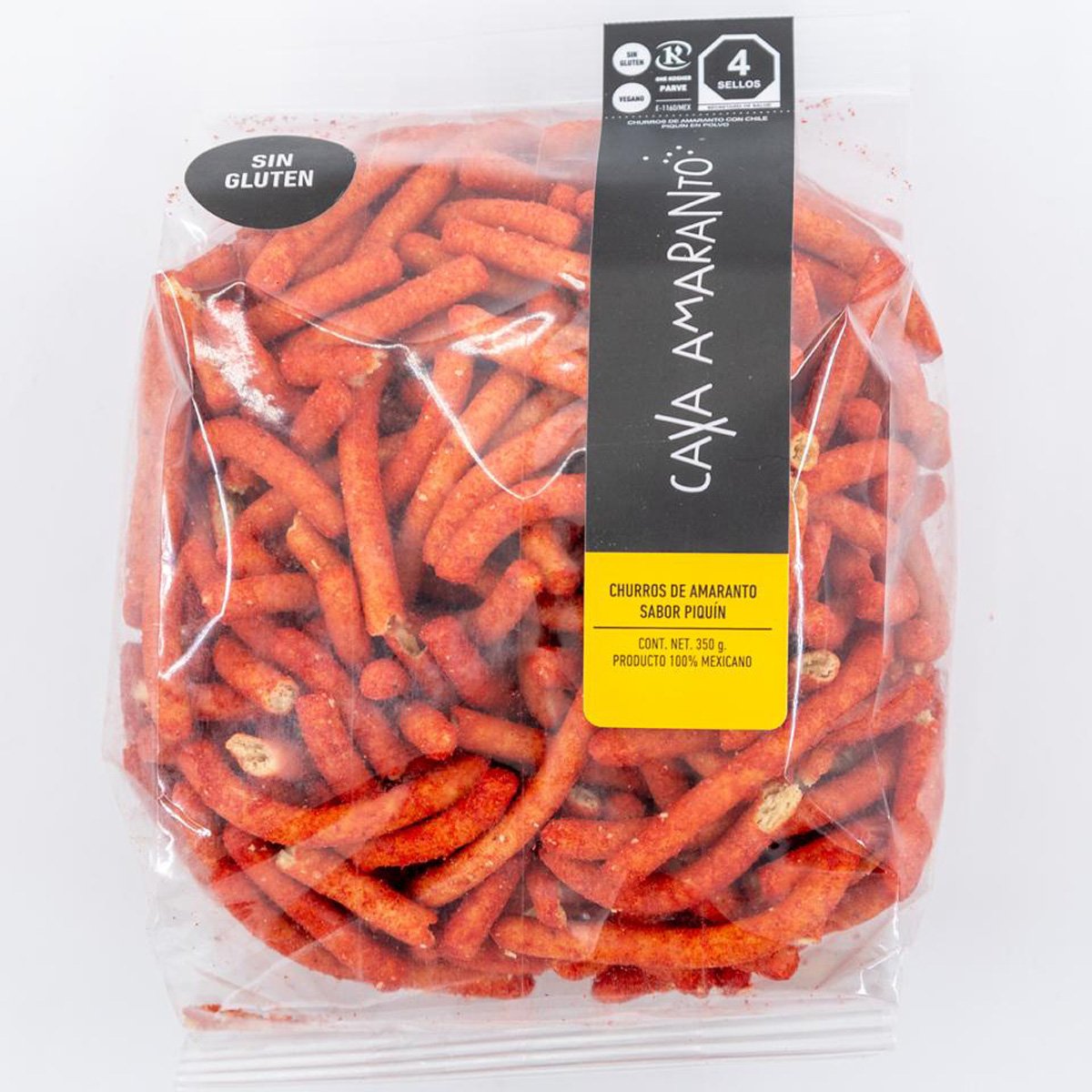 Churritos Sabor Piqu&iacute;n Caxa Amaranto 350g image number null