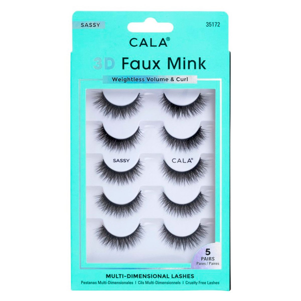 Pestañas Postizas 3D Faux Mink Sassy 5 pares image number null