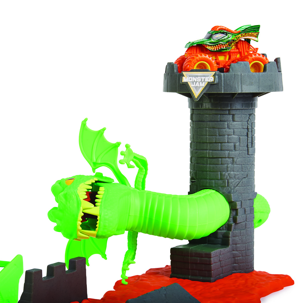 Escenario Oficial a escala Dueling Dragon de Monster Jam ¡Lanza para Derrotar al Dragón! image number null