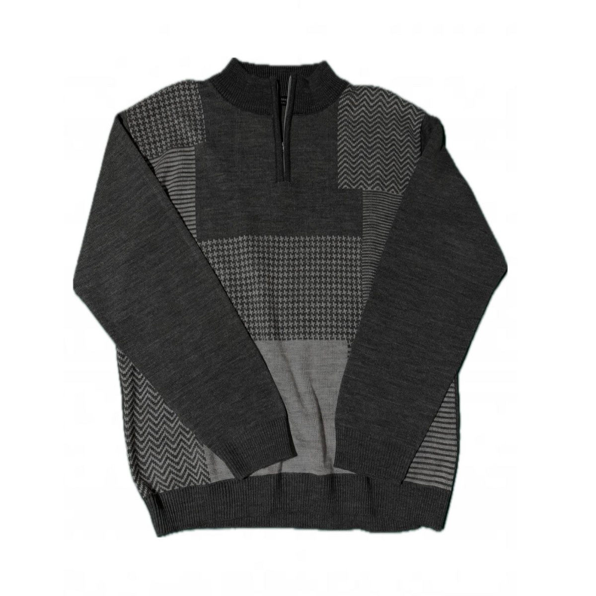 Su&eacute;ter Medio Cierre Talla Extra Grande Bruno Magnani para Hombre image number null