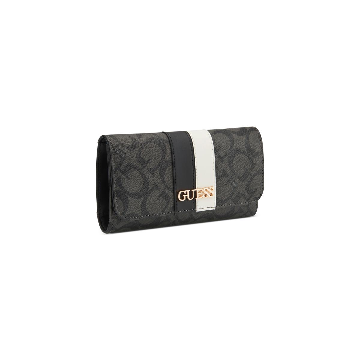 Cartera Slim Clutch Guess Negro Suavizado image number null