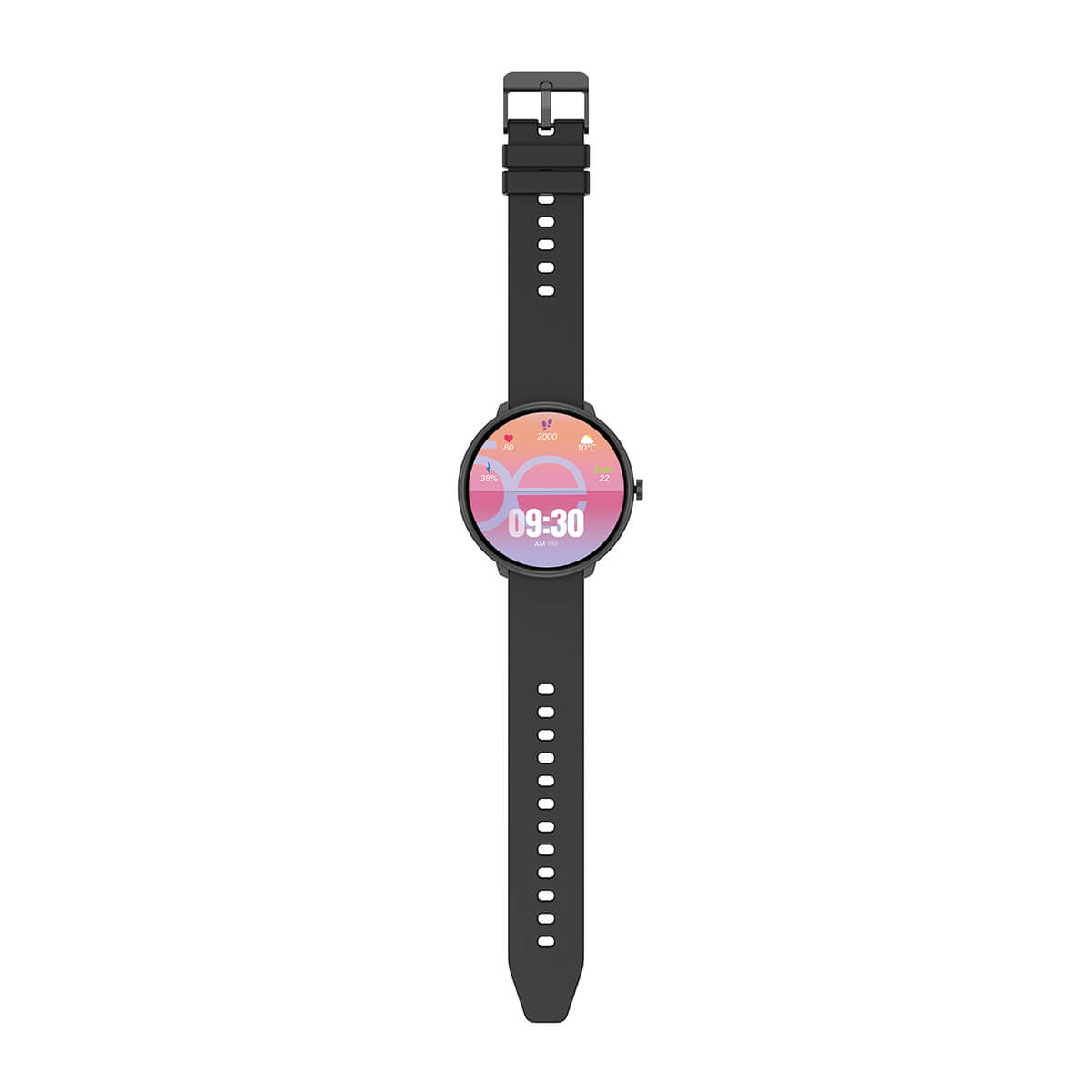 Smartwatch Cloe Series 3 silicón negro unisex image number null