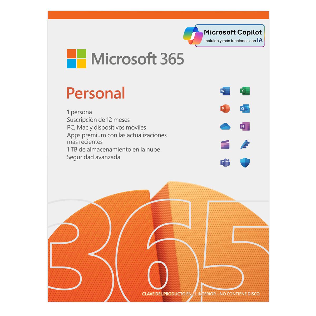 Microsoft 365 Personal (12 meses) 1 usuario image number null