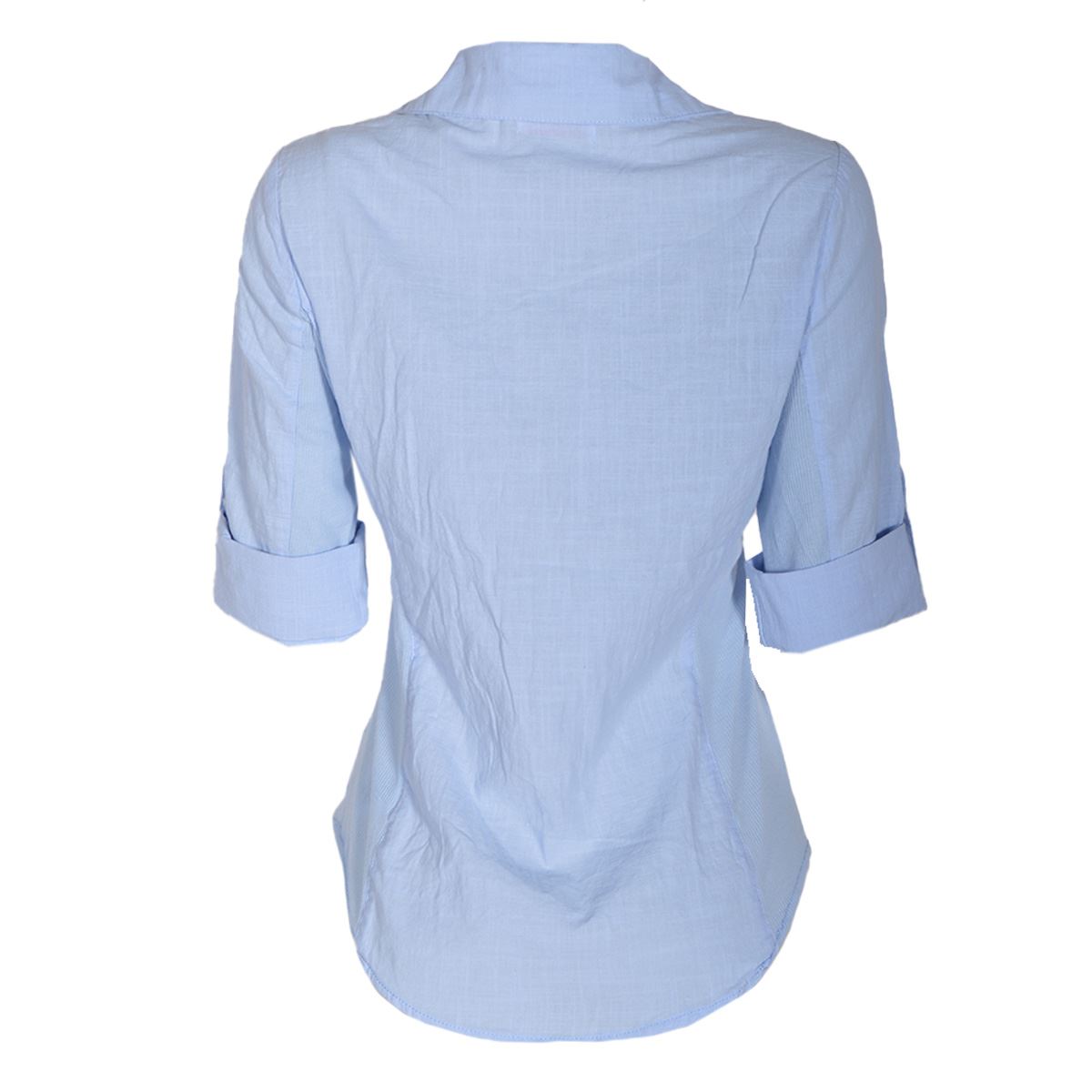 Blusa lisa con elevación en manga para mujer Philosophy Talla Mediana image number null