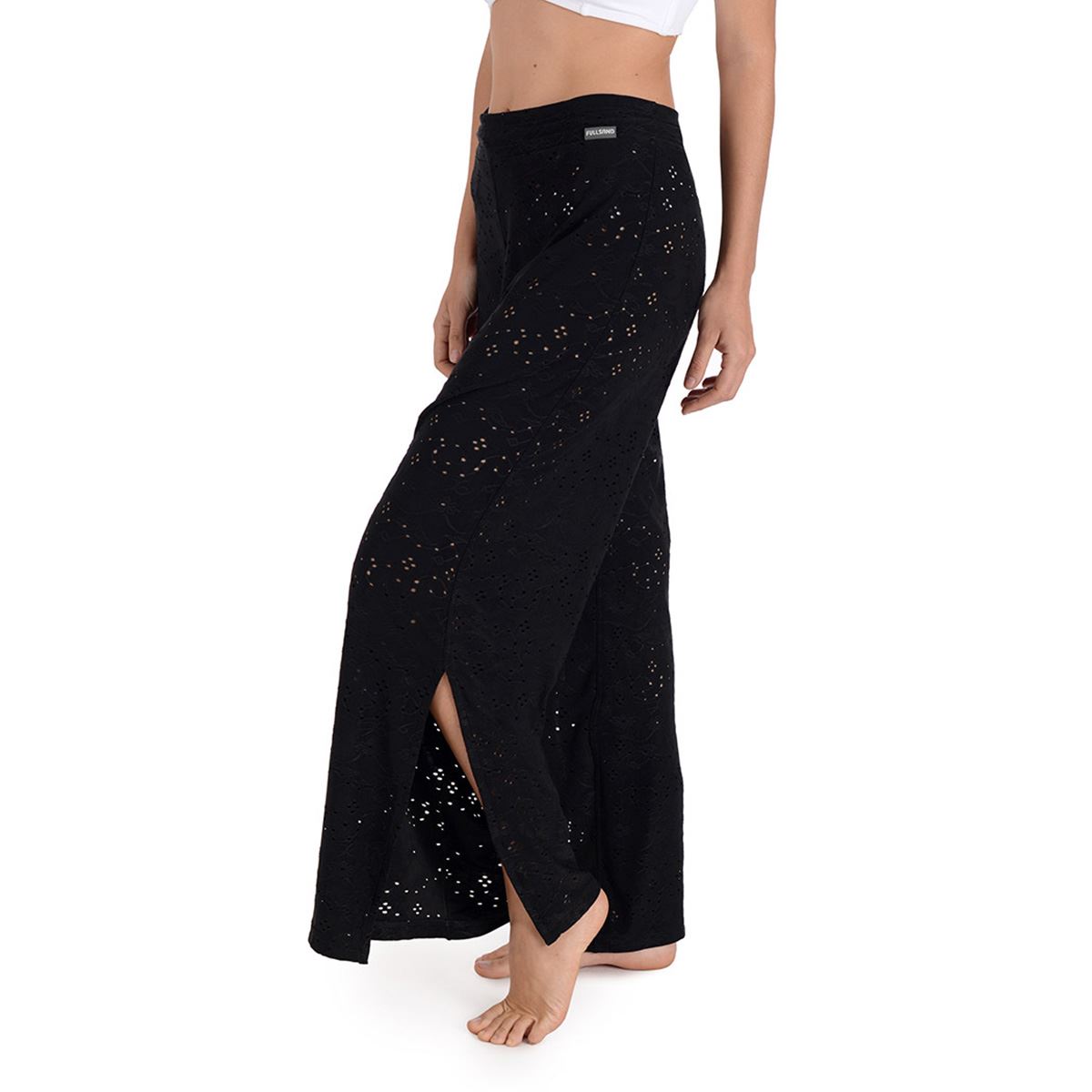 Pantalón/Pareo Mujer Rayón Negro Unitalla image number null