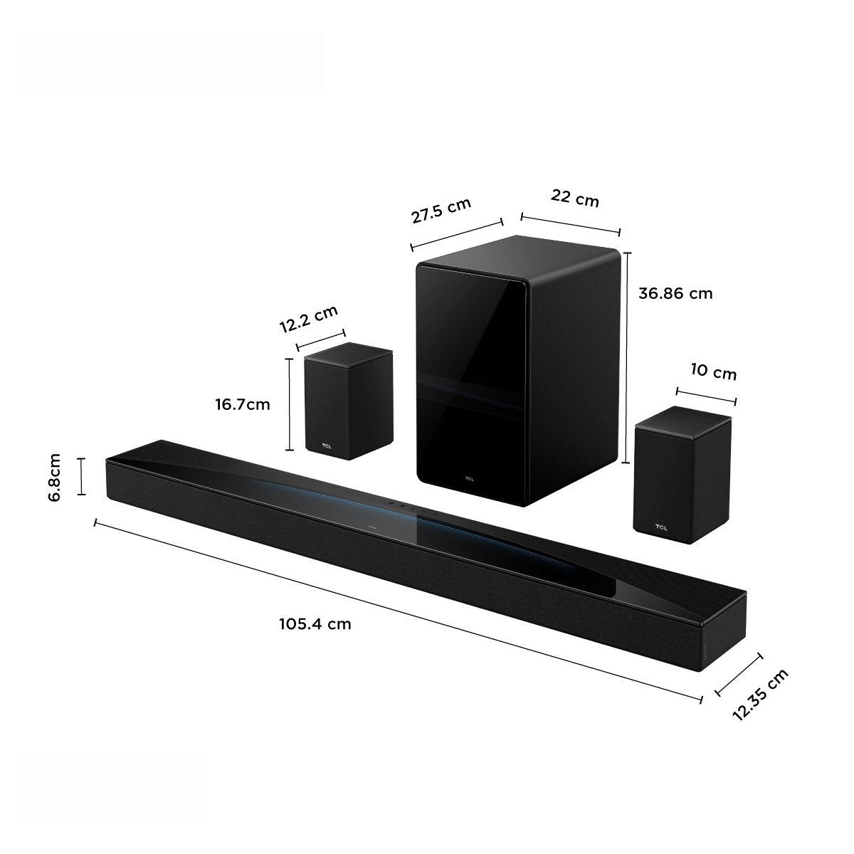 Barra de Sonido TCL Q85h 7.1.4 Canales image number null