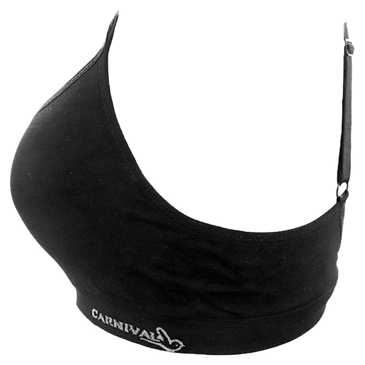 Brassiere Carnival Deportivo con varilla modelo 23780 talla 34B color negro dama image number null