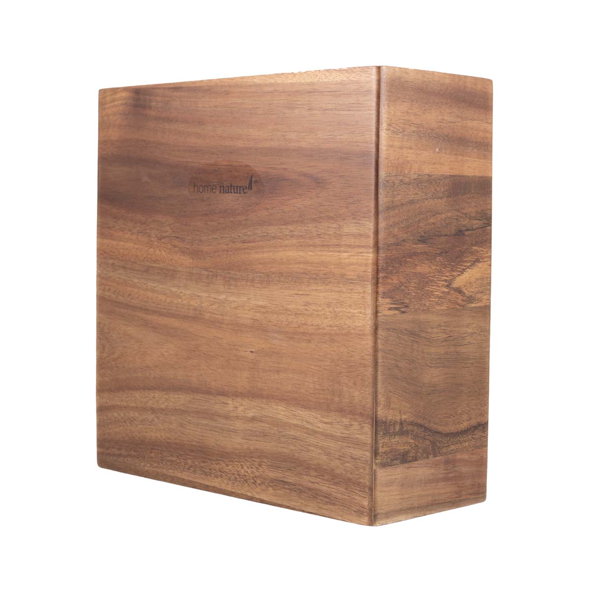 Home Nature Organizador de madera para cuchillos 22x9x22 cm image number null