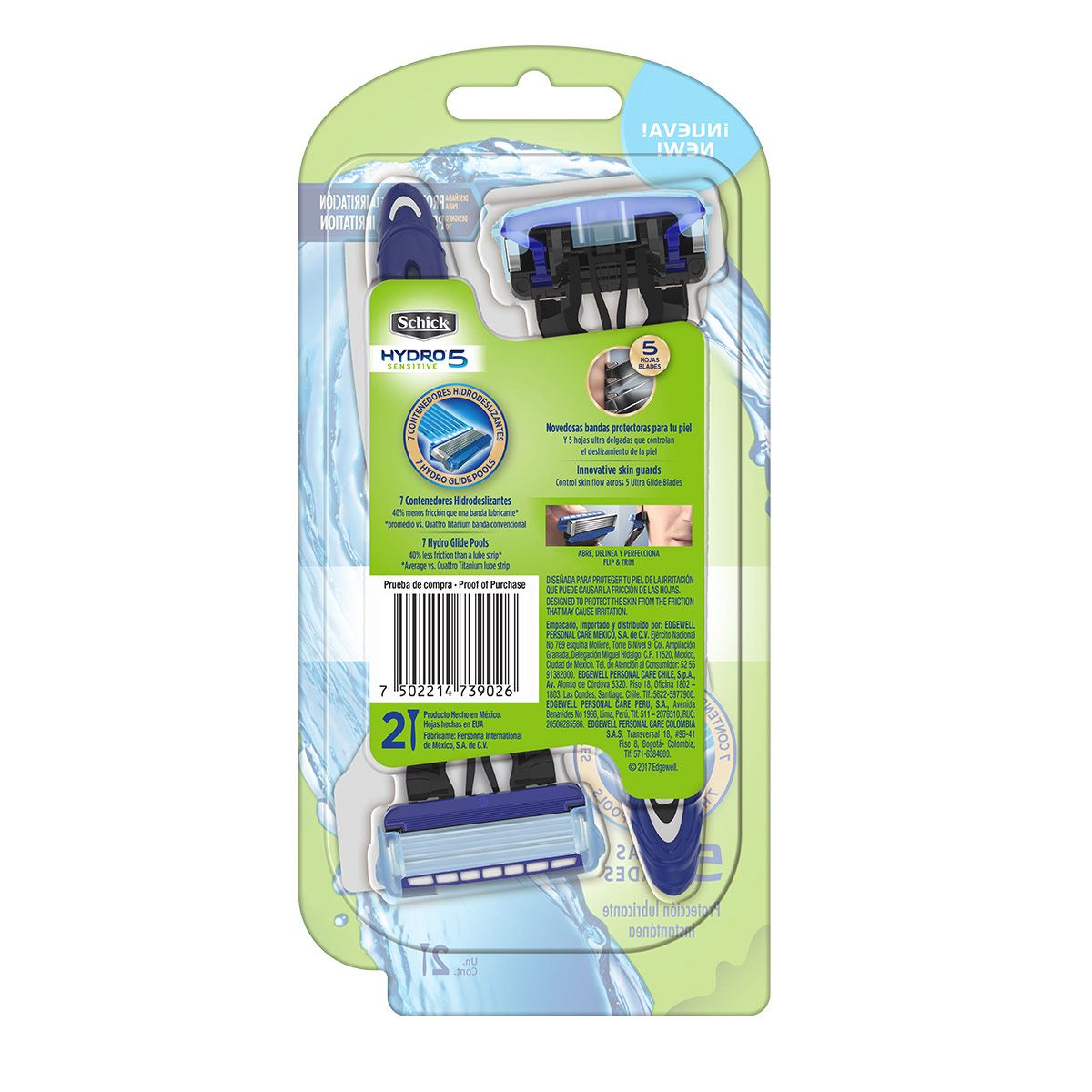 Rastrillos Schick Hydro  2 Piezas image number null