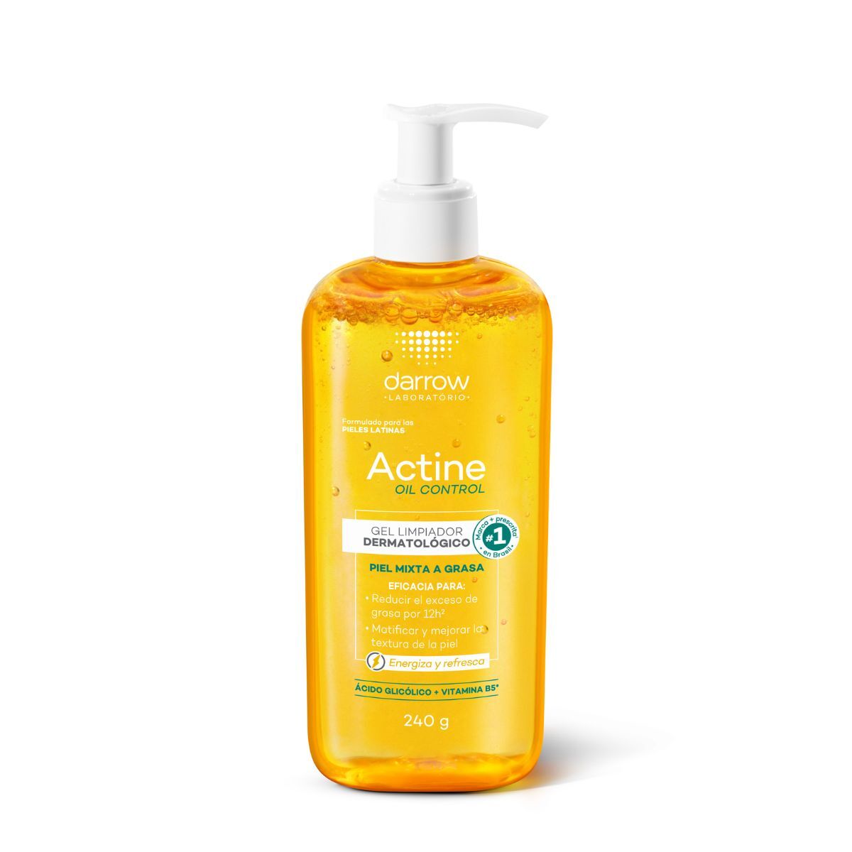 Actine Oil Control Gel Limpiador con Ácido Glicólico 240 gr image number null