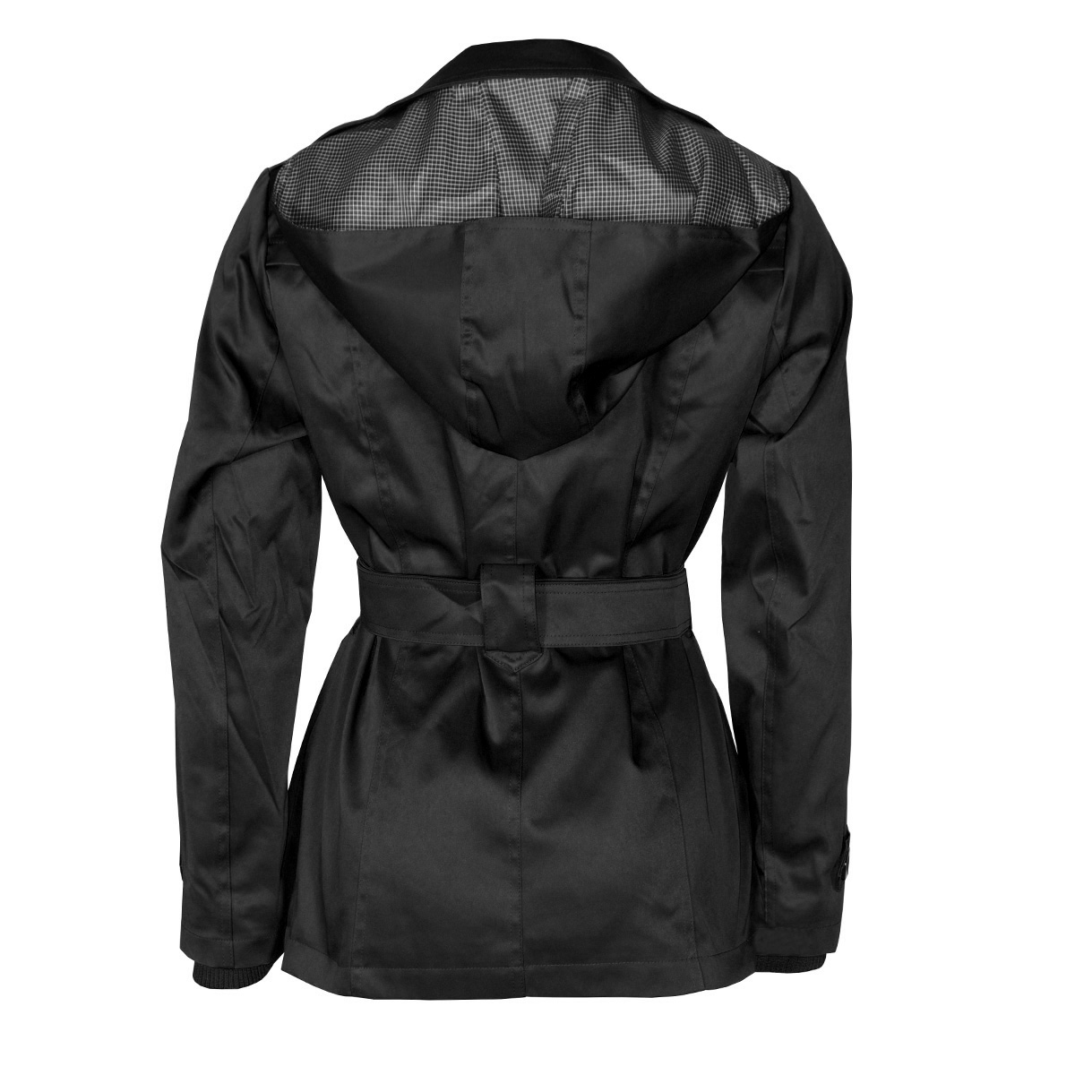 Gabardina Lisa con Cinturón y Capucha Philosophy Talla Mediana para Mujer image number null