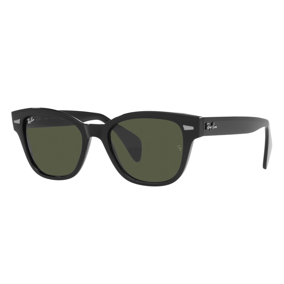 Lente Solar Ray-Ban Verde en Pl&aacute;stico Negro image number null