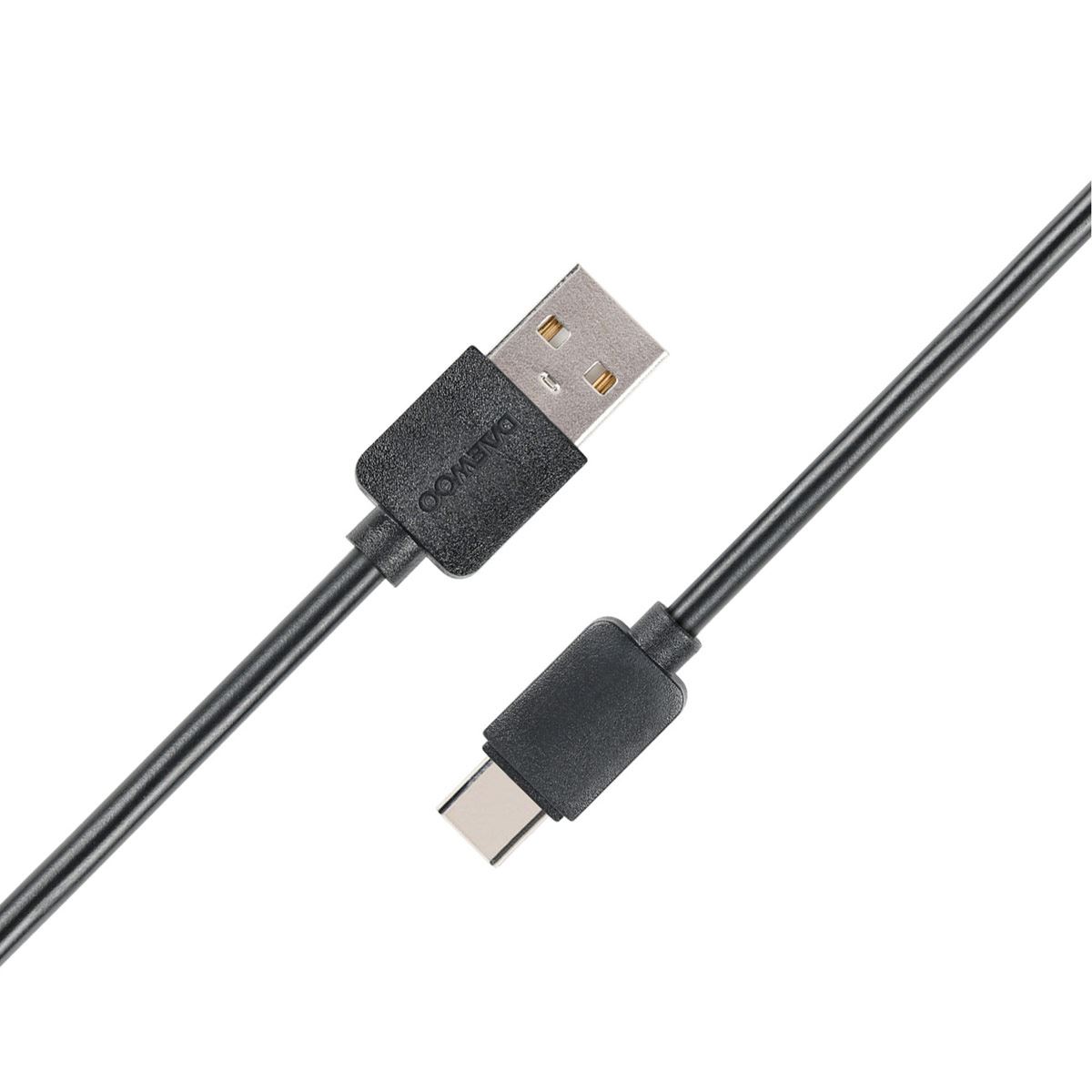 Cable Daewoo Tipo C a USB Negro image number null