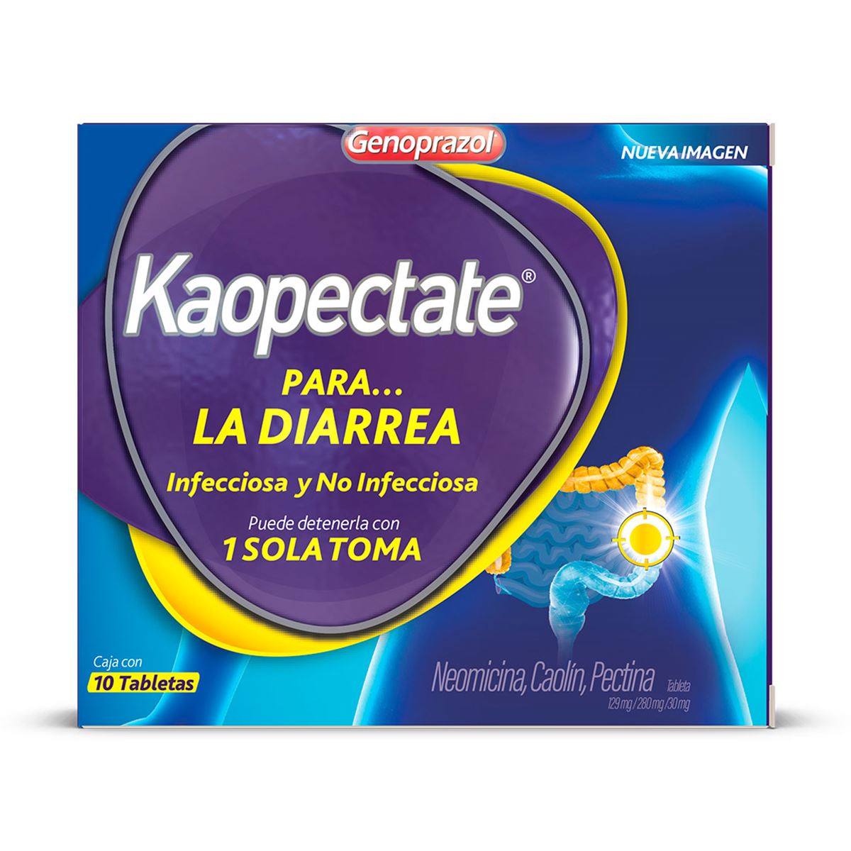 Kaopectate Antidiarreico 10 tabletas image number null