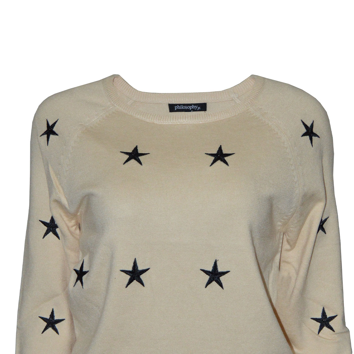 Su&eacute;ter con Bordado de Estrellas Philosophy Talla Grande para Mujer image number null