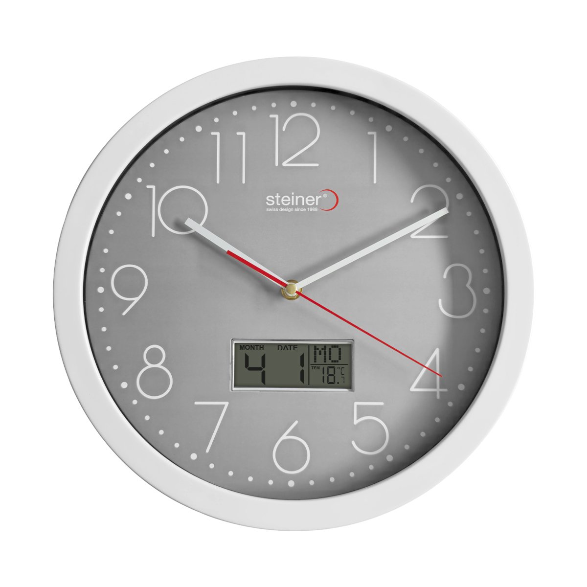 Reloj de Pared Steiner Color Gris STWA25-7163GY image number null
