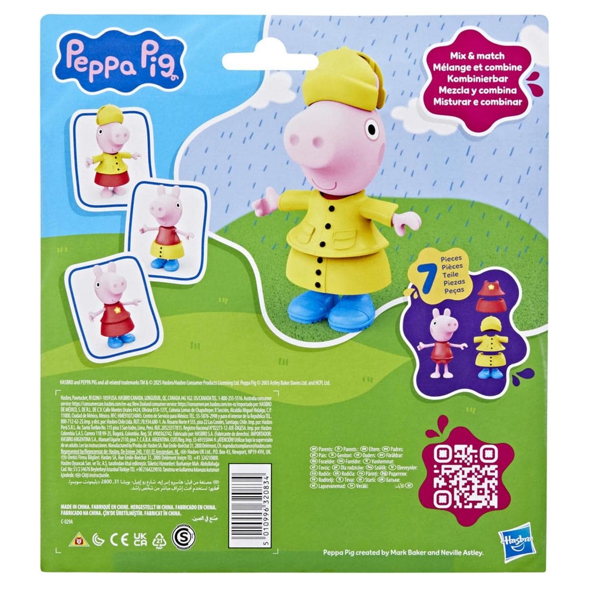 Mu&ntilde;eca Peppa Pig Rainy Day Estilos Divertidos image number null