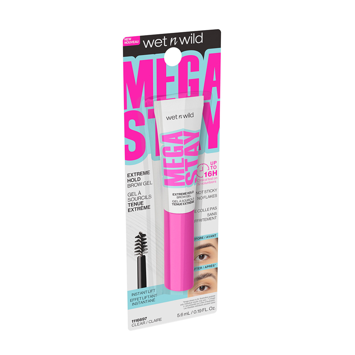 Wet N Wild Mega Stay Extreme Hold Brow Gel Cle image number null