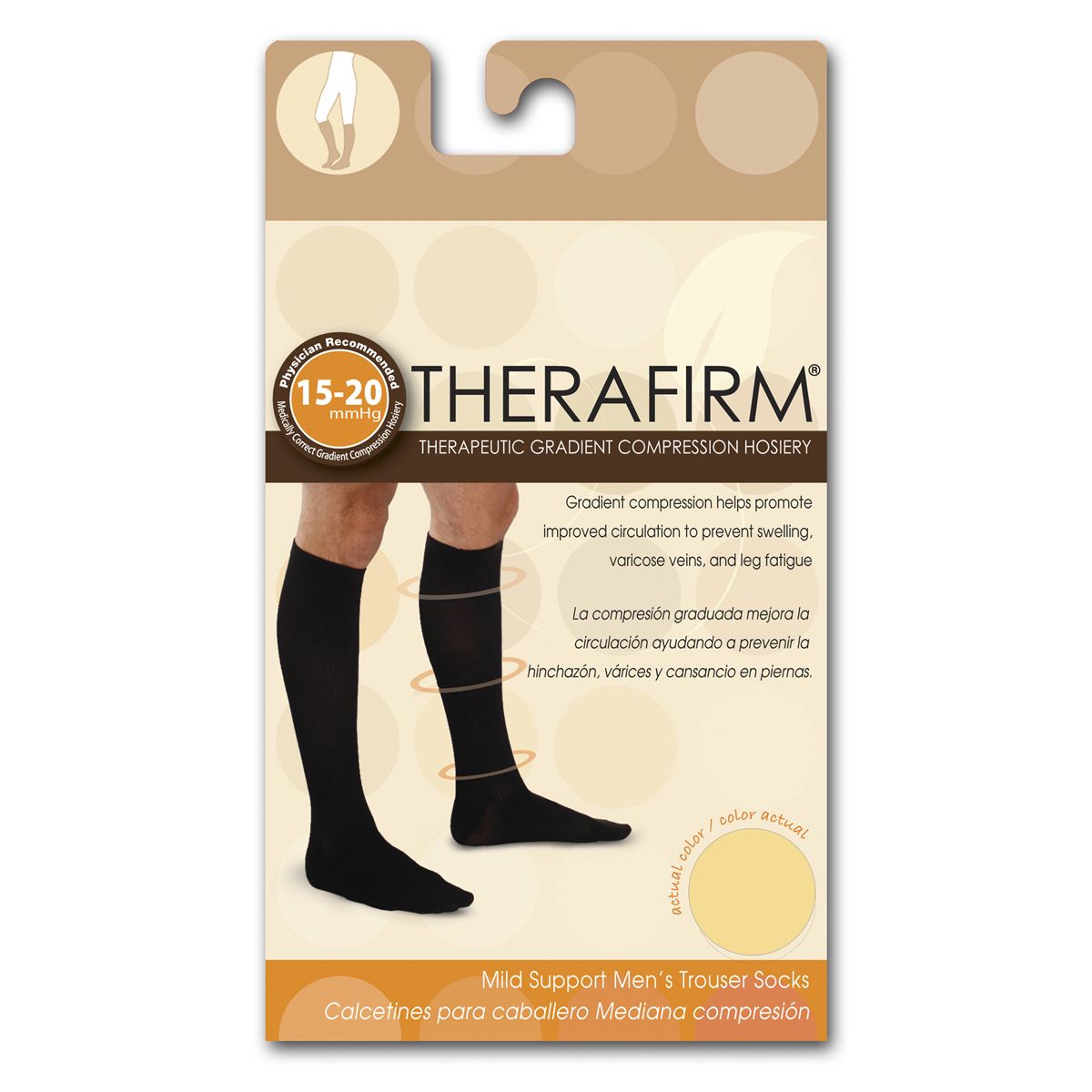 Calcetín Caballero Mediana Compresión Gde Beige image number null