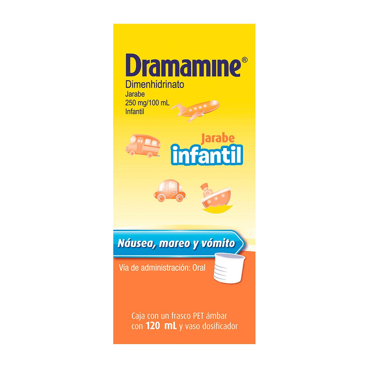 Antimareo Dramamine Jarabe Infantil 120 ml image number null