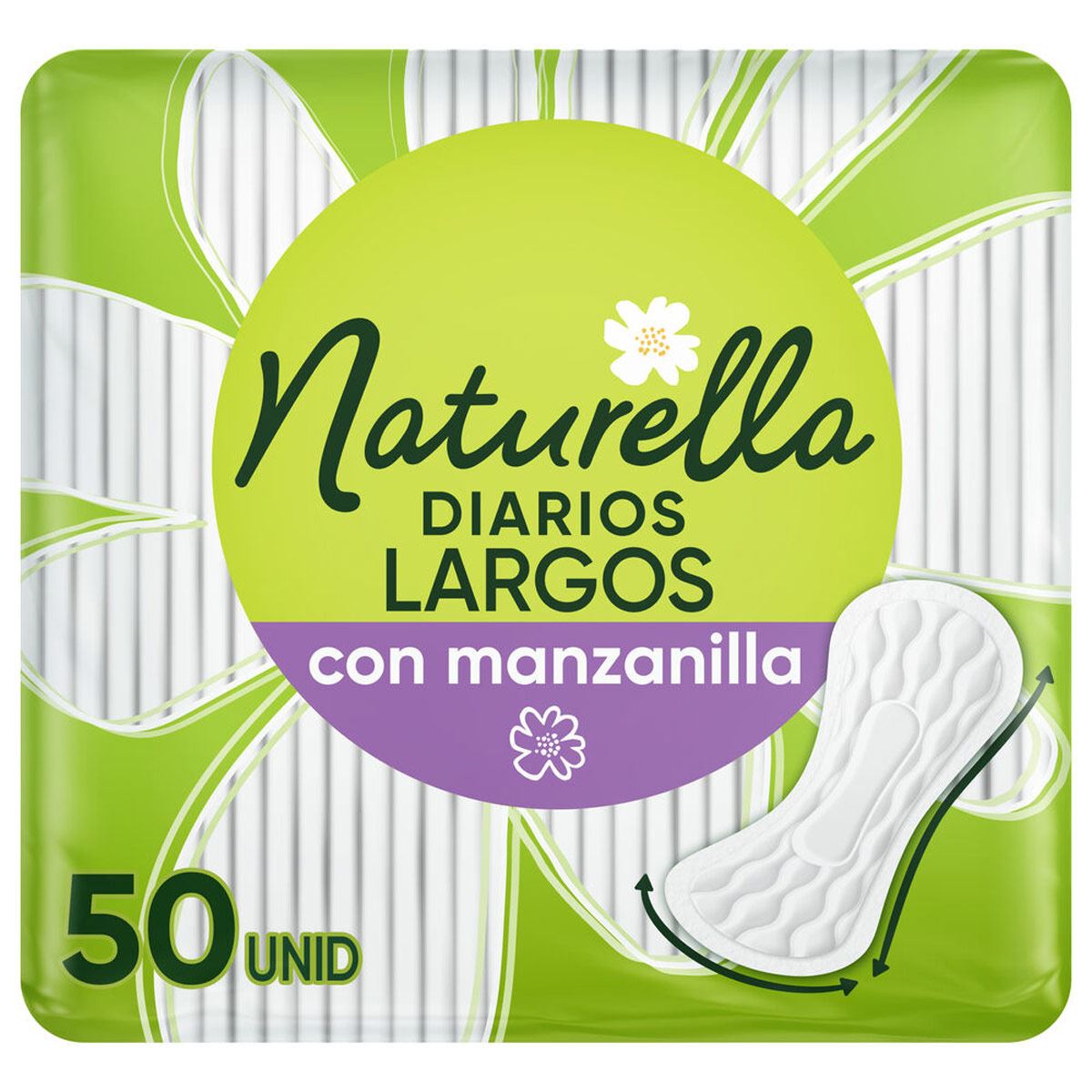 Protectores Diarios Largos Naturella con Manzanilla 50 Unidades image number null