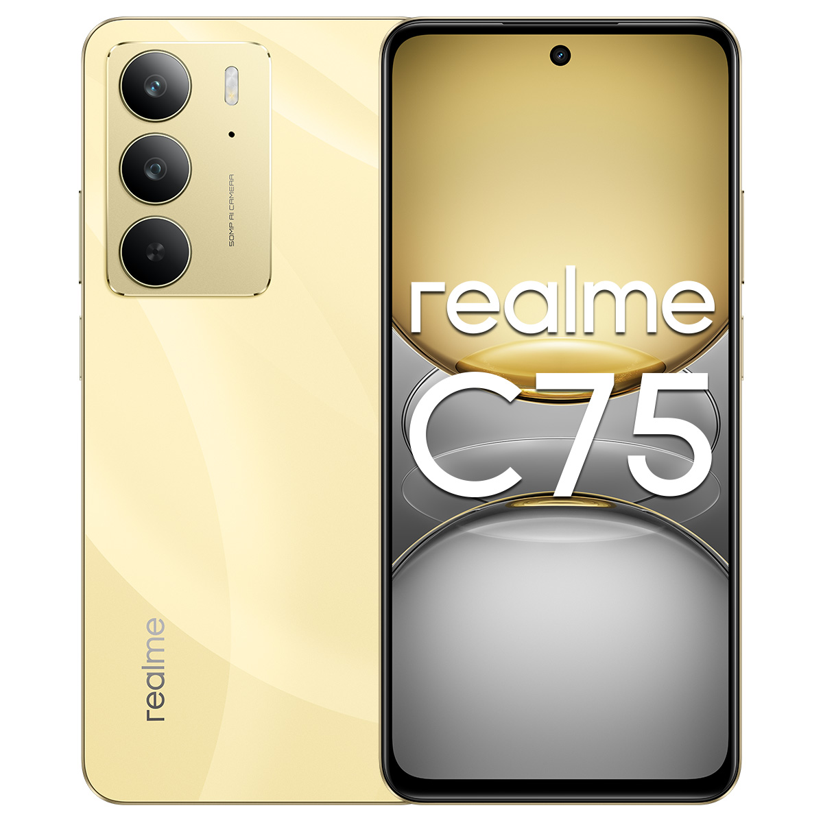 Realme C75 256GB Dorado Telcel R9 + Bocina Realmeow + Audífonos image number null