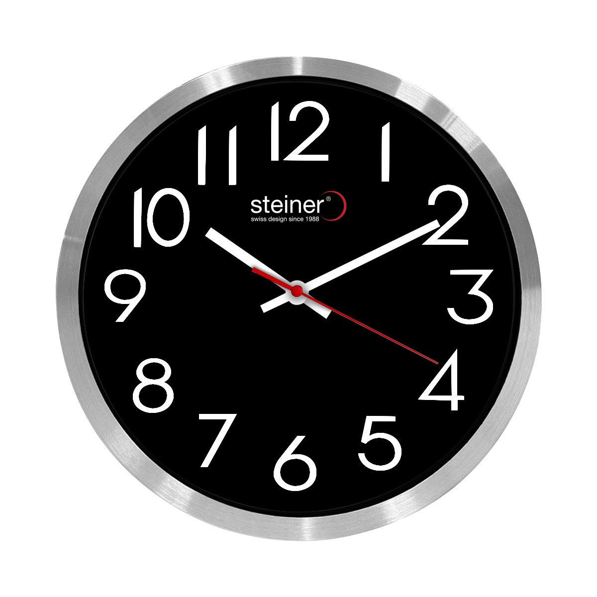 Reloj de Pared Steiner Color Negro STWA25-5134BK image number null