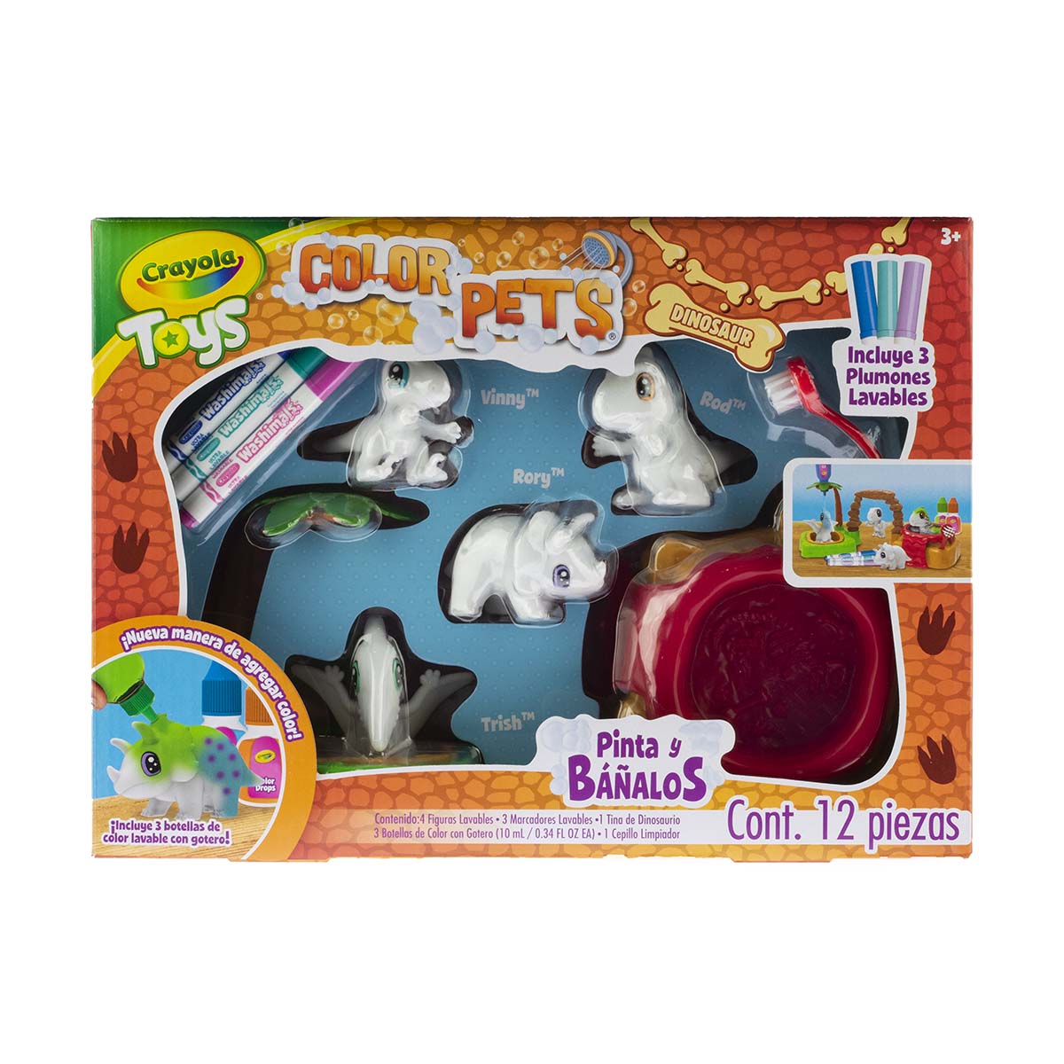 Toys Color Pets Dinosaurio CRAYOLA image number null
