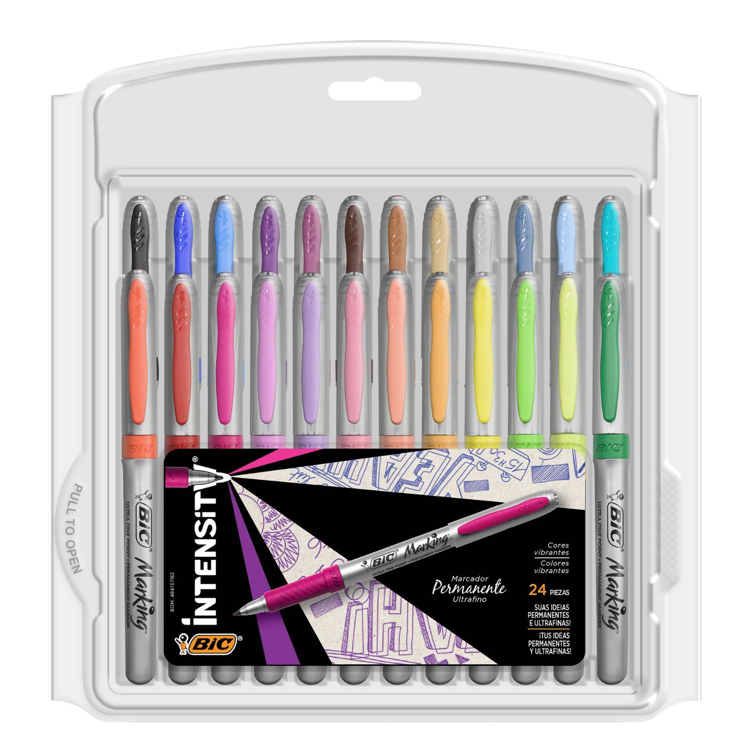 Marcador Permanente Marking  24 Piezas Bic image number null