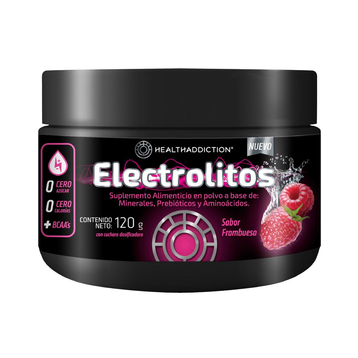 Electrolitos Frambuesa Healthaddiction 120g image number null