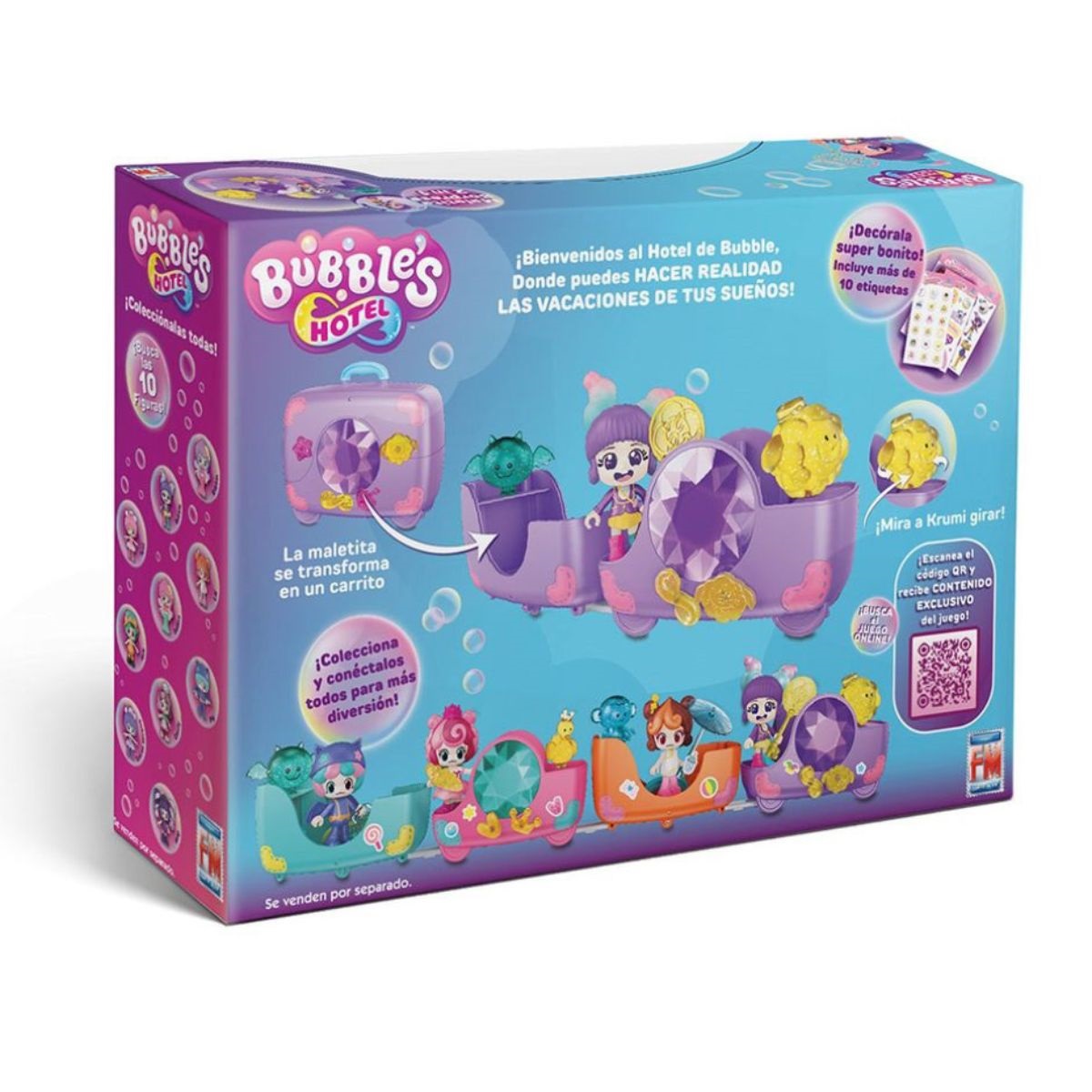 Set de Juego Maletita Sorpresa 2 en 1 Bubble´s Hotel ¡Colecciónalos Todos! image number null