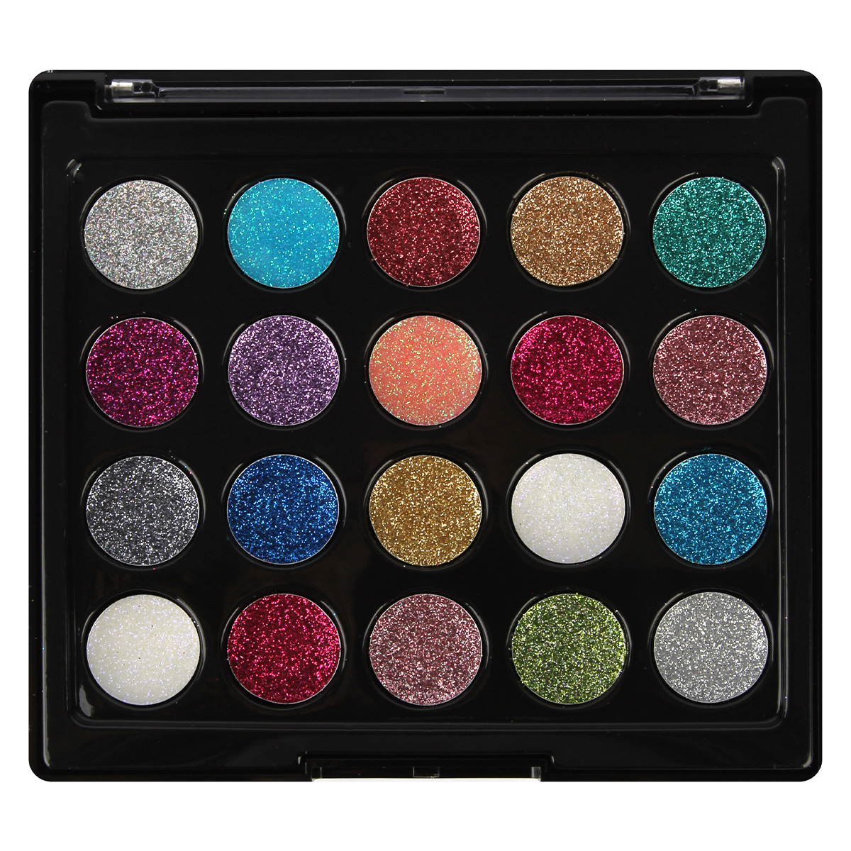 Paleta Sombras en Gel con Glitter 20 Colores BYS image number null