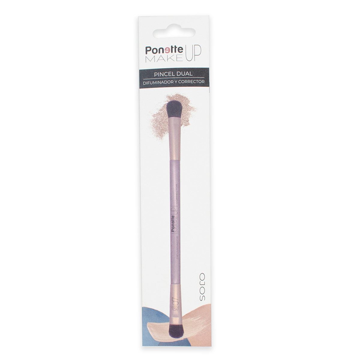 Pincel Dual Difuminador y Corrector Ponette Make Up image number null