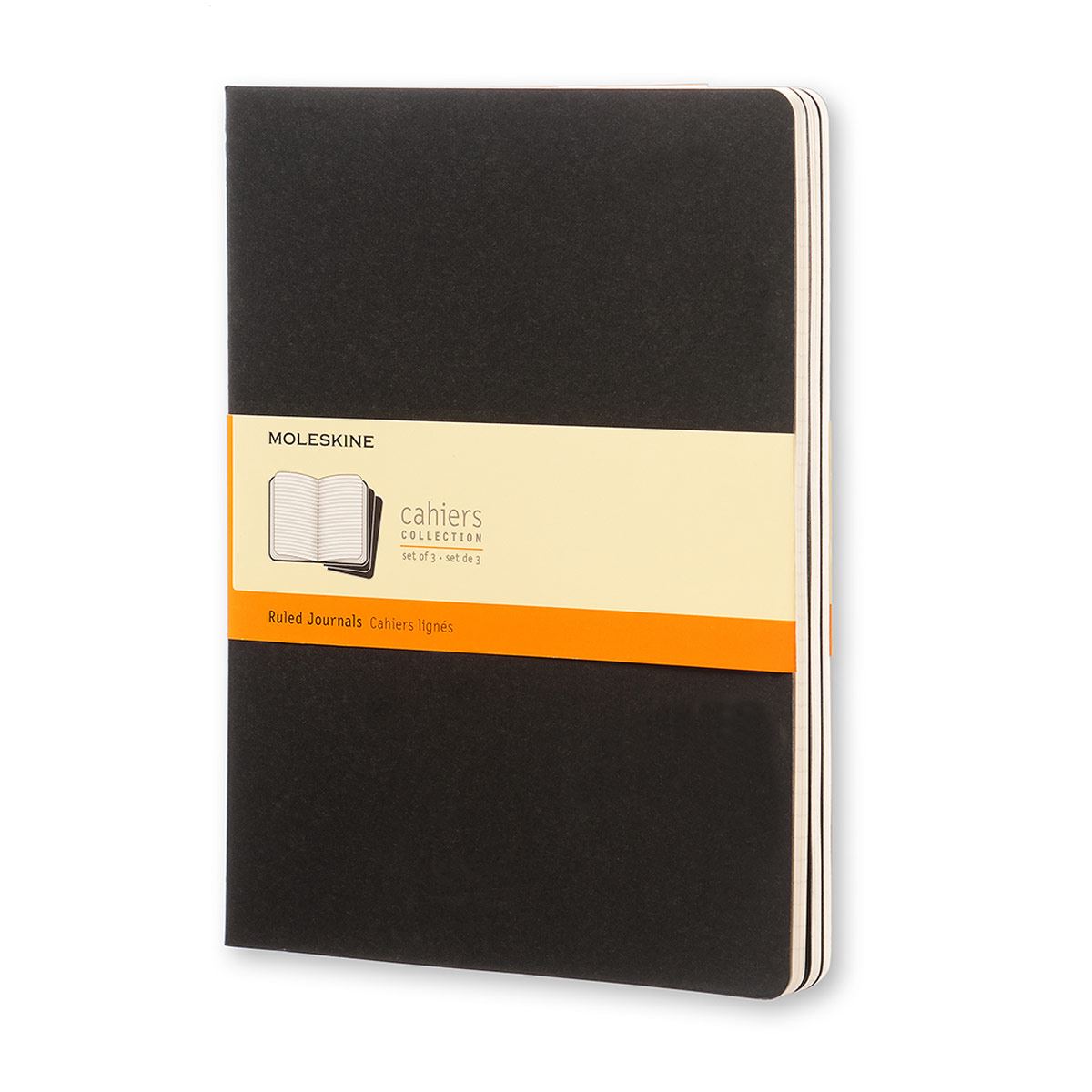 Set de 3 libretas tama&ntilde;o extragrande color negro image number null